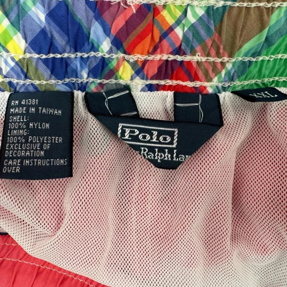 Polo Ralph Lauren Mini Pony Pink Mesh Lined Swim Trunks Short Shorts Men XXL NEW - Picture 8 of 13
